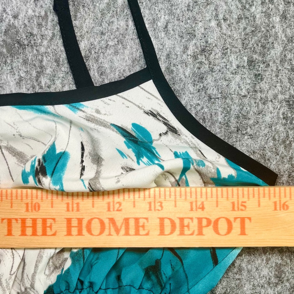 Kimchi Blue Urban Outfitters Abstract Print Dress Women S Teal Boho Y2K Indie - Picture 9 of 11